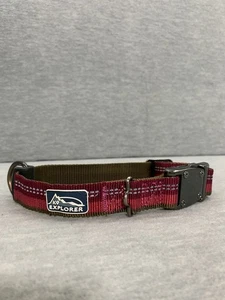 Coastal K9 Explorer Reflective Safety Collar Rosebud Pink Brown Medium - Picture 1 of 9