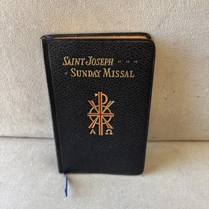 St. Joseph Sunday Missal 1953-54 Latin English Large Type Edition illustrated LE - Imagen 1 de 4