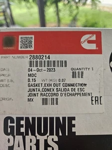 Junta de conexión de salida de escape Cummins 2880214 OEM genuina 2880214 ENVÍO GRATUITO - Imagen 1 de 2