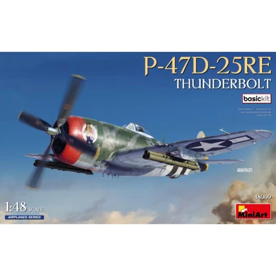 P-47D-25RE THUNDERBOLT KIT 1:35 Miniart Kit Aerei Modellino Nuovo - Immagine 1 di 4