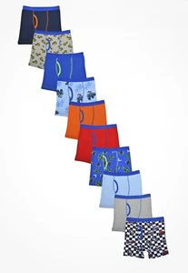 Wonder Nation 10 Pack  Boys Boxer Briefs Husky Size L 10-12 - Picture 1 of 3