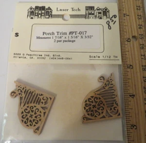 Borde decorativo de porche para casa de muñecas Laser Tech 1:12 nuevo de Lote Antiguo #PT-017 NUEVO EN PAQUETE #18 - Imagen 1 de 1