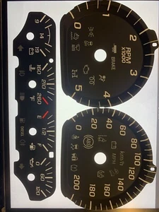 2014 & Up GM, GMC, Chevrolet DIESEL, Set of 3D Speedo Faceplate with BRAKE MPH - Picture 1 of 5