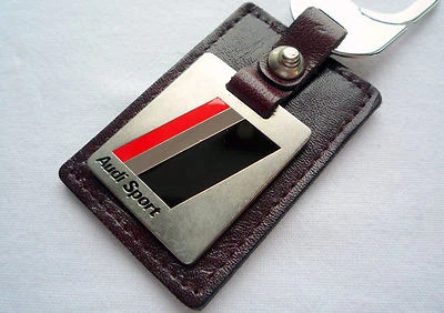 Audi Quattro Classic Line Sport Car Accessory Motorsport Racing Key Chain Ring - Image 1 of 4