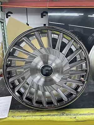 Forgiato Tec 3.4 22” Staggered 5x120 Lexus Ls460 Ls500 Camaro Chrome Lip - Image 1 of 4