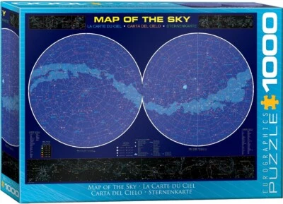Map of the Sky 1000 Piece Jigsaw Puzzle Eurographics New - Image 1 of 3