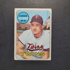 1969 Topps # 375 Harmon Killebrew Baseball Card, Twins