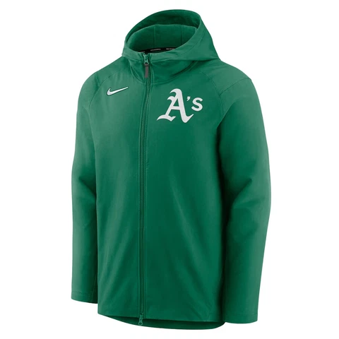 Oakland Athletics Nike Authentic Collection Performance Raglan Full-Zip Hoodie Cover
