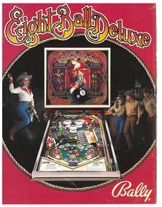 Eight Ball Deluxe Bally Pinball Flyer / Brochure / Ad - - Picture 1 of 2