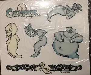 Casper The Friendly Ghost Movie - Pizza Hut Stickers 1995 Vintage Sealed - Picture 1 of 6