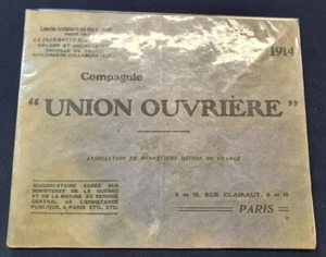 Brochure - Compagnie Union Ouvrière - Association de Bonnetiers réunis de France - Picture 1 of 7