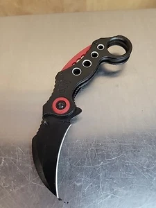 Tac-Force Karambit Style Rescue Tactical Pocket Knife Red - Picture 1 of 5