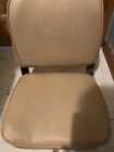 New B&M Chestnut Folding Fold Down Boat Seat Chair Embossed Bass and Duck Design