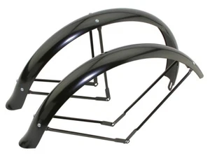 26" Fender Set Flared Standard Balloon 80mm Matte Black. - Picture 1 of 1