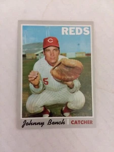 Johnny Bench #660 1970 Topps Johnny BenchEx-Mt/Nm SP HIGH NUMBER - Imagen 1 de 2