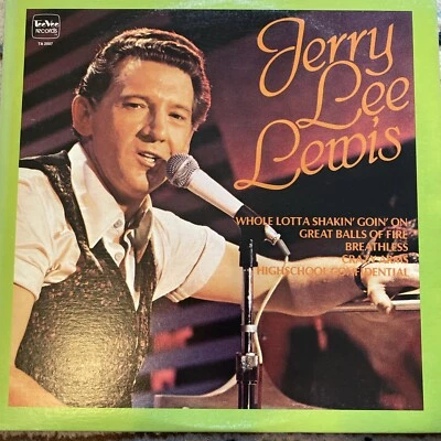 JERRY LEE LEWIS - (TeeVee Records)- 12" Vinyl Record LP - VG 1978 - Image 1 of 4