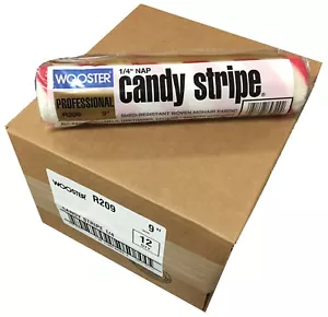Wooster Brush R209-9 Coperchio a Rullo a Strisce di Caramelle 1/4 di Pollice, Confezione da 12 - Foto 1 di 2