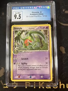 Pokemon CGC 9.5 GEM MINT Grovyle 19/100 EX Crystal Guardians PSA 10 Non Holo - Picture 1 of 2