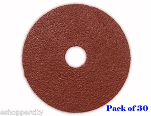 Pack 30 5" 24g Resin Fiber Sanding Grinding Disc A/O 24 Grit Coarse 7/8" Arbor - Picture 1 of 2