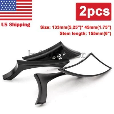 Motorcylce Side Rearview Mirrors For Honda Shadow VT 1100 750 600 VTX 1300 1800 - Image 1 of 4