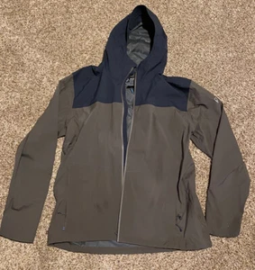 NEAR MINT RARE Kuhl Stretch Voyagr Rain Coat Jacket Men Sz XXL Tan Blue - Picture 1 of 5