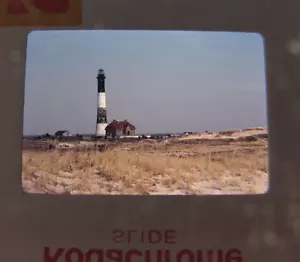 Vintage Kodak Kodachrome Slide Film Photograph Fire Island New York Lighthouse - Picture 1 of 4