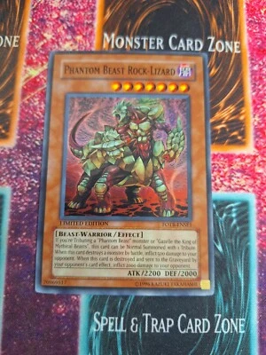 Yu-Gi-Oh! Phantom Beast Rock-Lizard FOTB-ENSE1 Super Rare Limited Near Mint b2/ - Image 1 of 4