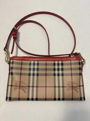 Burberry Haymarket Check Grain Leather Crossbody/clutch Bag - Image 1 of 4
