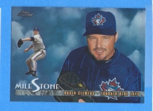 1998 Topps Chrome Milestones #MS2 Roger Clemens Blue Jays - Bild 1 von 1