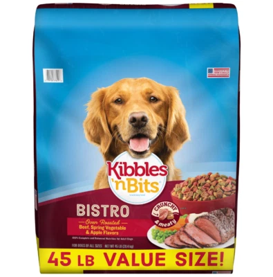 BRANDED NEW Bistro Oven Roasted Beef, Spring Vegetable & Apple Flavors Dry Dog Food, 45 lb