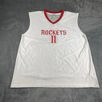 Camiseta deportiva vintage NBA Houston Rockets #11 Yao Ming 2XL blanca y roja NBA Foto 1 de 4