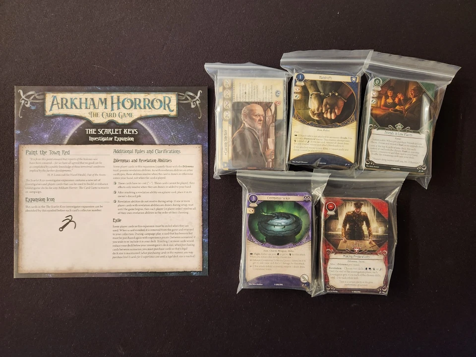 Arkham Horror LCG Scarlet Keys Investigator Expansion - No Box - Image 1 of 1