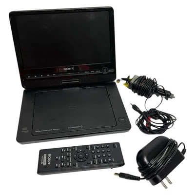 Reproductor de DVD portátil Sony DVP-FX950 pantalla de 9" batería giratoria con cargador y control remoto Foto 1 de 4