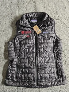 New Patagonia Nano Puff Lightweight Vest Black Women's MED Embroidered UTAH (B2) - Picture 1 of 8