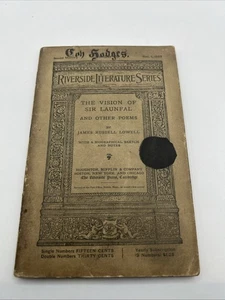Antique Nov 7 1887 Riverside Literature Series James Russell Lowell Poems - Bild 1 von 7