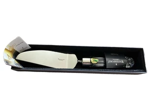 WATERFORD CRYSTAL 12" OFFSET CAKE SERVER KNIFE WEDDING BRIDAL Please Read - Picture 1 of 11