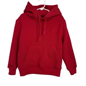 Cozy Earth Kids City Scape Hoodie Size 5 Crimson Red Hooded Sweatshirt New - Picture 1 of 8