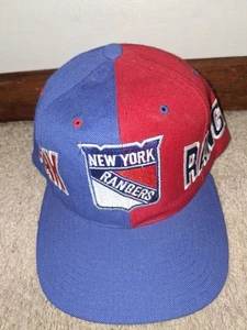 New York Rangers Vintage 90’s SnapBack Hat Cap NHL 100% Wool - Picture 1 of 7