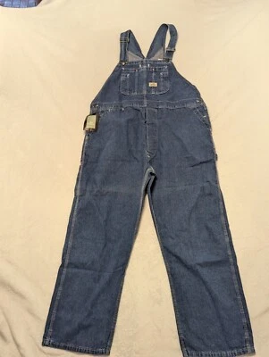 Redhead  Denim Bib Overalls Mens 46x30  NWT Made In USA I  - Image 1 of 4