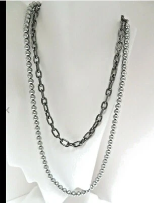 Nuevo Collar Michael Kors Damas Cadena y Perla Aspecto MKJ6980796 Precio de venta sugerido por el fabricante $145 + tx Foto 1 de 3