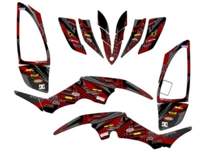 All Years RAPTOR 350 MAYHEM Grey Senge Graphics Kit Compatible with Yamaha - Picture 1 of 7