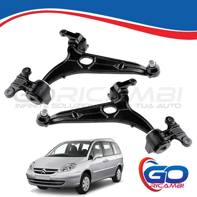 KIT 2 BRACCI BRACCETTI ANTERIORI DESTRO E SINISTRO PER CITROEN C8 FIAT ULYSSE  - Immagine 1 di 3