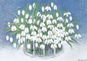 Postkarte: Heide Dahl - Schneeglöckchen - Bild 1 von 1
