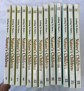 Getting to Know Nature's Children Books Lot of 13 Double Sided Books 26 Animals - Picture 1 of 16
