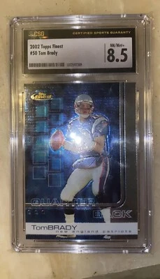 2002 Topps Finest - #50 Tom Brady - Image 1 of 2