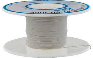 CABLE KYNAR - BLANCO - 5 metros / 15 pies - Xbox Wii PS3 360 Mod Modding Envoltura - Imagen 1 de 2