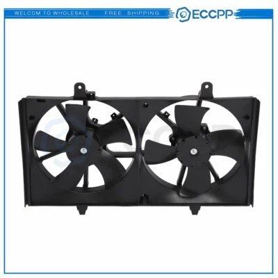 Radiator Condenser Cooling Fan Assembly For 2002-04 04 -08 Nissan Altima Maxima - Image 1 of 4