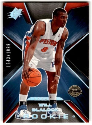 2006-07 SPx Will Blalock Rookie 1643/1999 #105 Detroit Pistons - Image 1 of 2