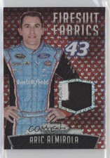2016 Panini Prizm NASCAR Firesuit Fabrics Red Flag Prizm /25 Aric Almirola #AA
