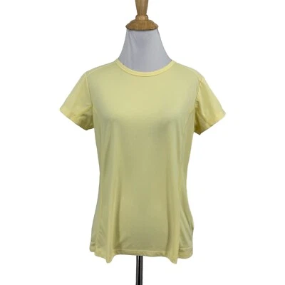 Camiseta Columbia Mujer M Mediana Amarillo Pastel Titanio Cuello Redondo Rendimiento Camiseta Foto 1 de 4